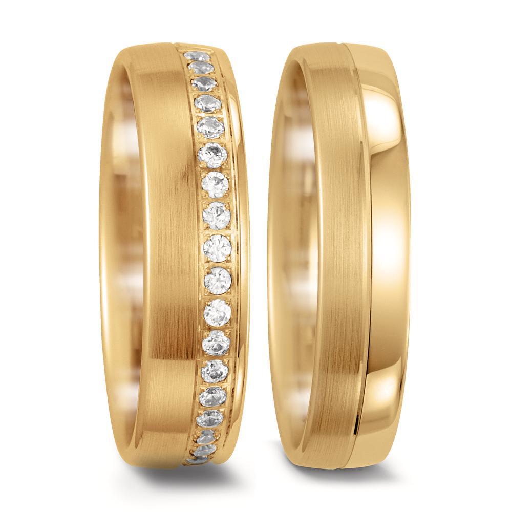 Partnerring 750/18K geel goud