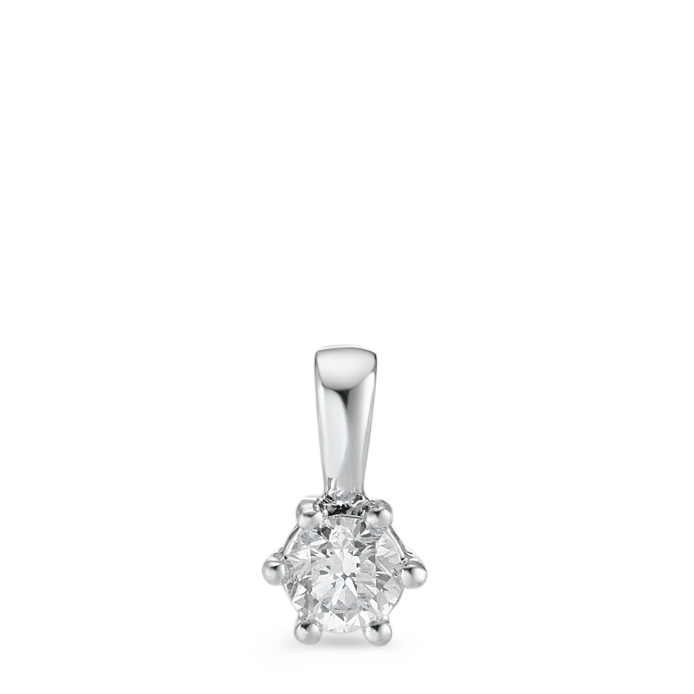 Hanger 750/18K witgoud Diamant wit, 0.25 ct, [Brillant], w-si Ø5 mm
