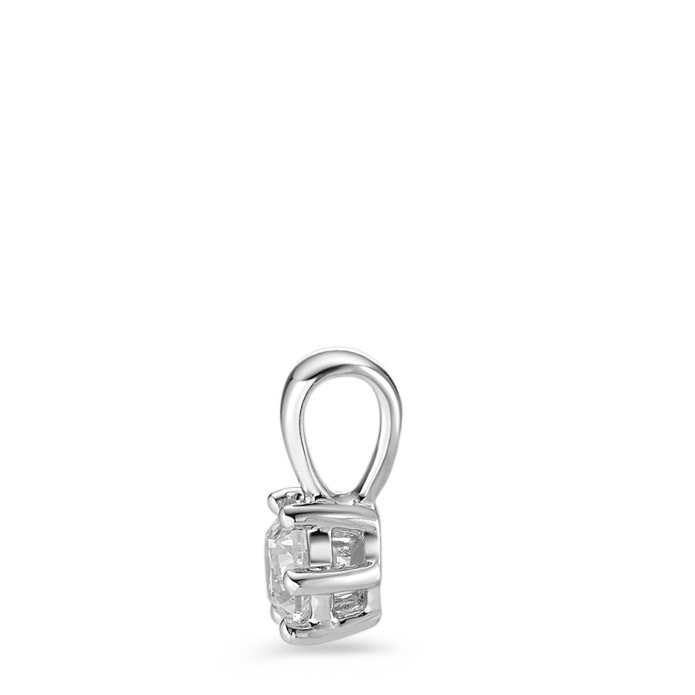 Hanger 750/18K witgoud Diamant wit, 0.25 ct, [Brillant], w-si Ø5 mm