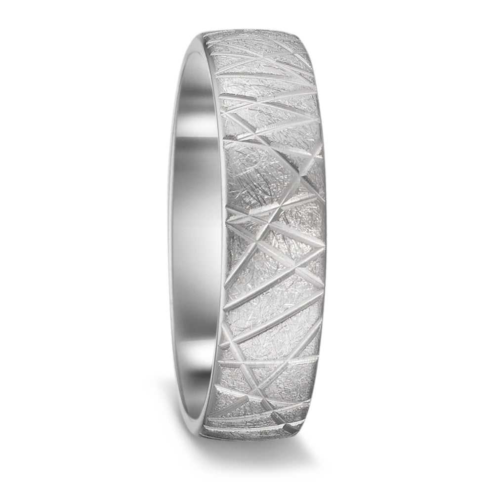 Partnerring 750/18K witgoud zonder steen