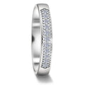 Partnerring 750/18K witgoud Diamant 0.11 ct, 11 Steen, tw-vsi