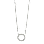 Collier 750/18K witgoud Diamant 0.115 ct, w-si 42 cm Ø10 mm