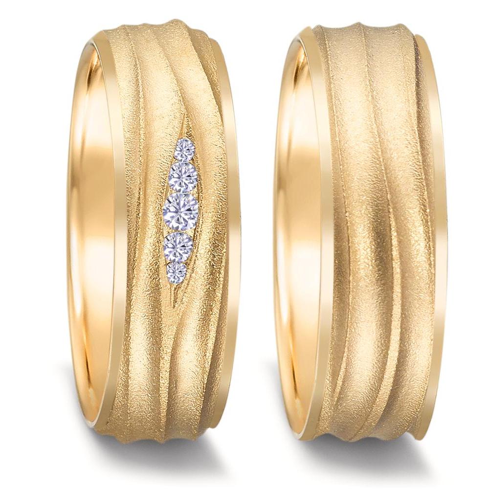 Partnerring 750/18K geel goud