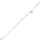 Armband 750/18K witgoud, 750/18K geel goud Zirkonia Hart 16.5-18.5 cm