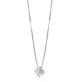 Collier 750/18K witgoud Diamant 0.25 ct, w-si 42 cm Ø4 mm