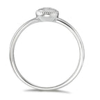 Ring 750/18K witgoud Diamant 0.15 ct, w-si