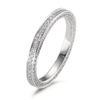 Memory ring 750/18K witgoud Diamant wit, 0.50 ct, 155 Steen, w-si