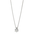 Collier 585/14K witgoud Diamant 0.22 ct, w-si 39.5-42 cm