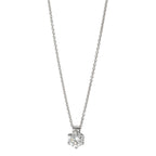 Collier 585/14K witgoud Diamant 0.22 ct, w-si 39.5-42 cm
