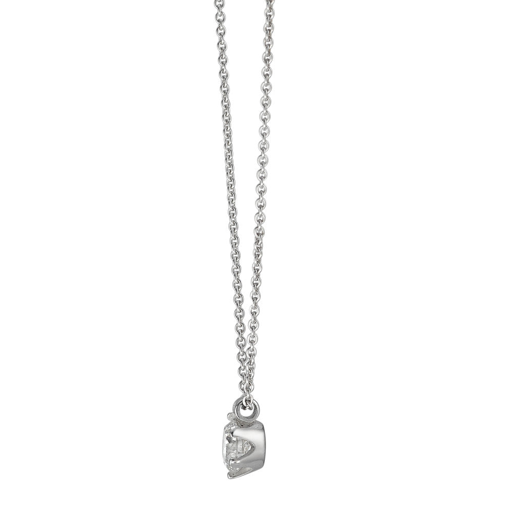Collier 585/14K witgoud Diamant 0.22 ct, w-si 39.5-42 cm