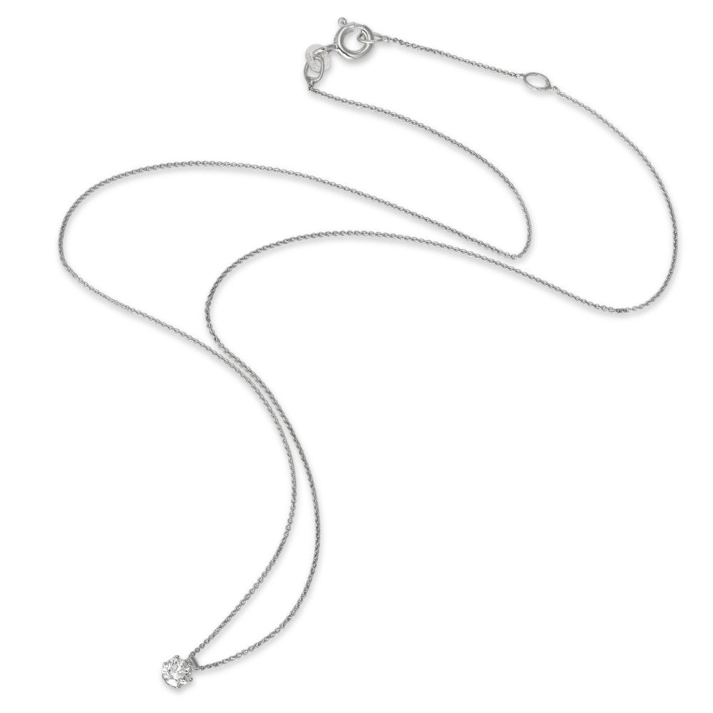 Collier 585/14K witgoud Diamant 0.22 ct, w-si 39.5-42 cm