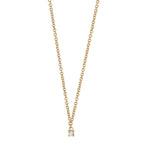 Collier 750/18K geel goud Diamant 0.04 ct, w-si 40-42 cm