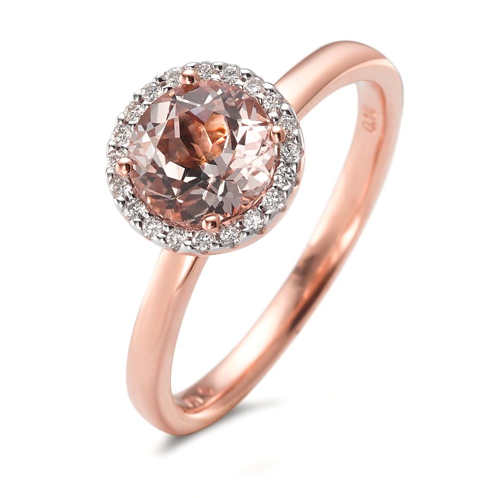 Ring 750/18K rood goud Morganiet
