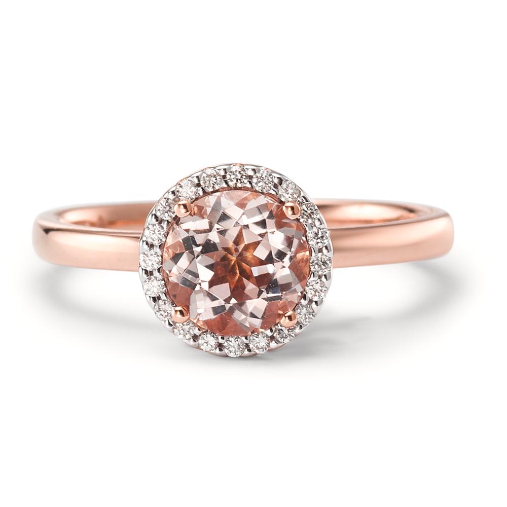 Ring 750/18K rood goud Morganiet