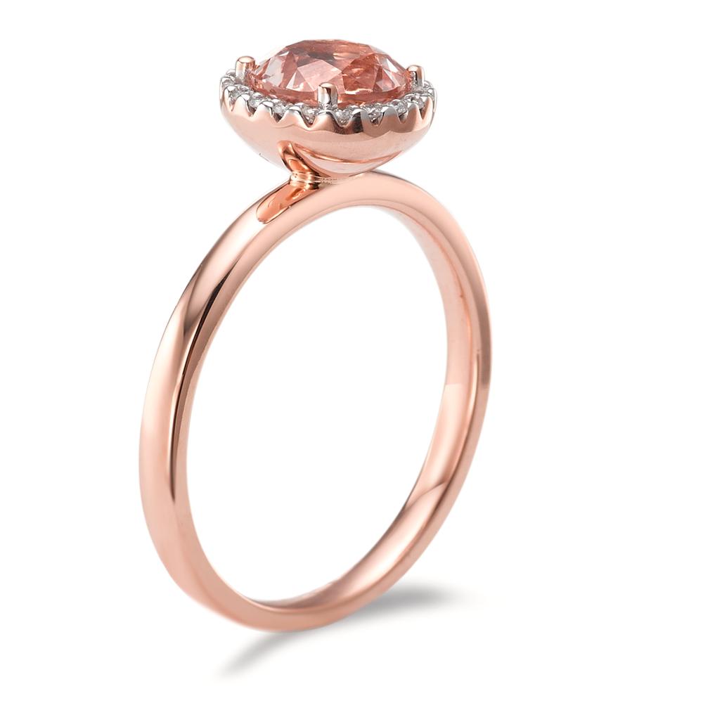 Ring 750/18K rood goud Morganiet