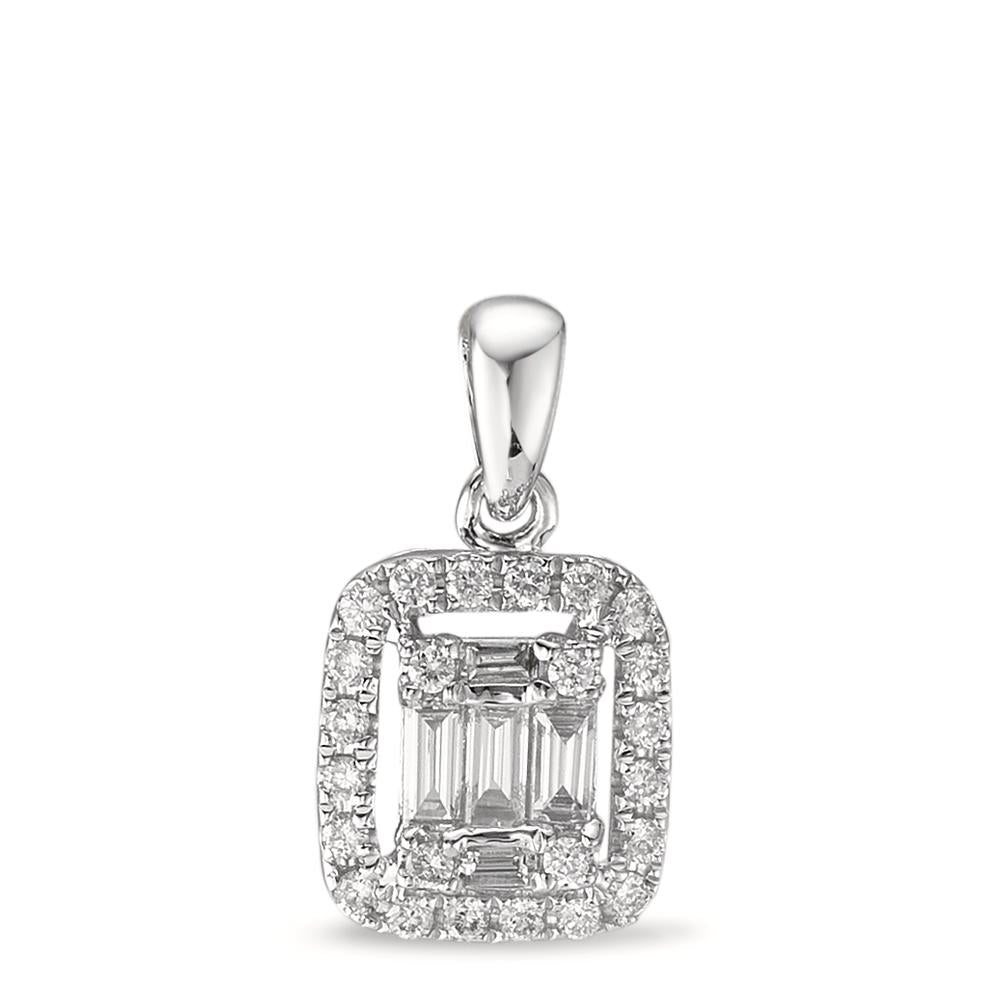 Hanger 750/18K witgoud Diamant wit, 0.28 ct, w-si
