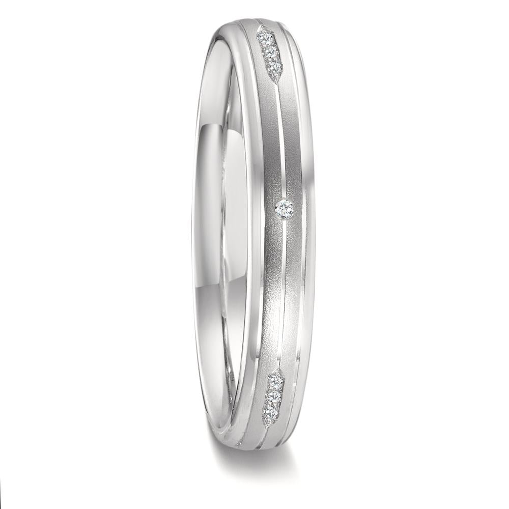 Partnerring 750/18K witgoud Diamant 0.051 ct, 12 Steen, w-vsi