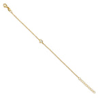 Armband Zilver Zirkonia Geel Verguld Hart