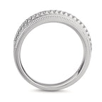 Ring 750/18K witgoud Diamant 0.21 ct, 23 Steen, [Brillant], w-si