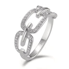 Ring 750/18K witgoud Diamant 0.20 ct, [Brillant], w-si