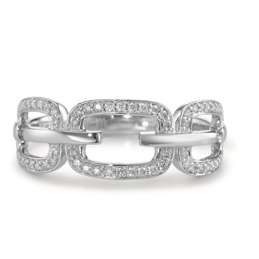 Ring 750/18K witgoud Diamant 0.20 ct, [Brillant], w-si