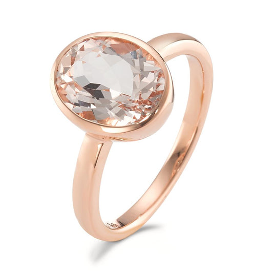 Ring 750/18K rood goud Morganiet Champagne, [oval]