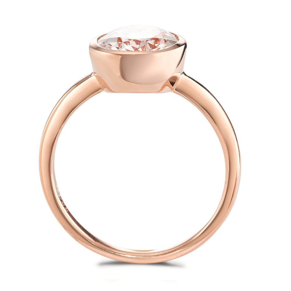 Ring 750/18K rood goud Morganiet Champagne, [oval]