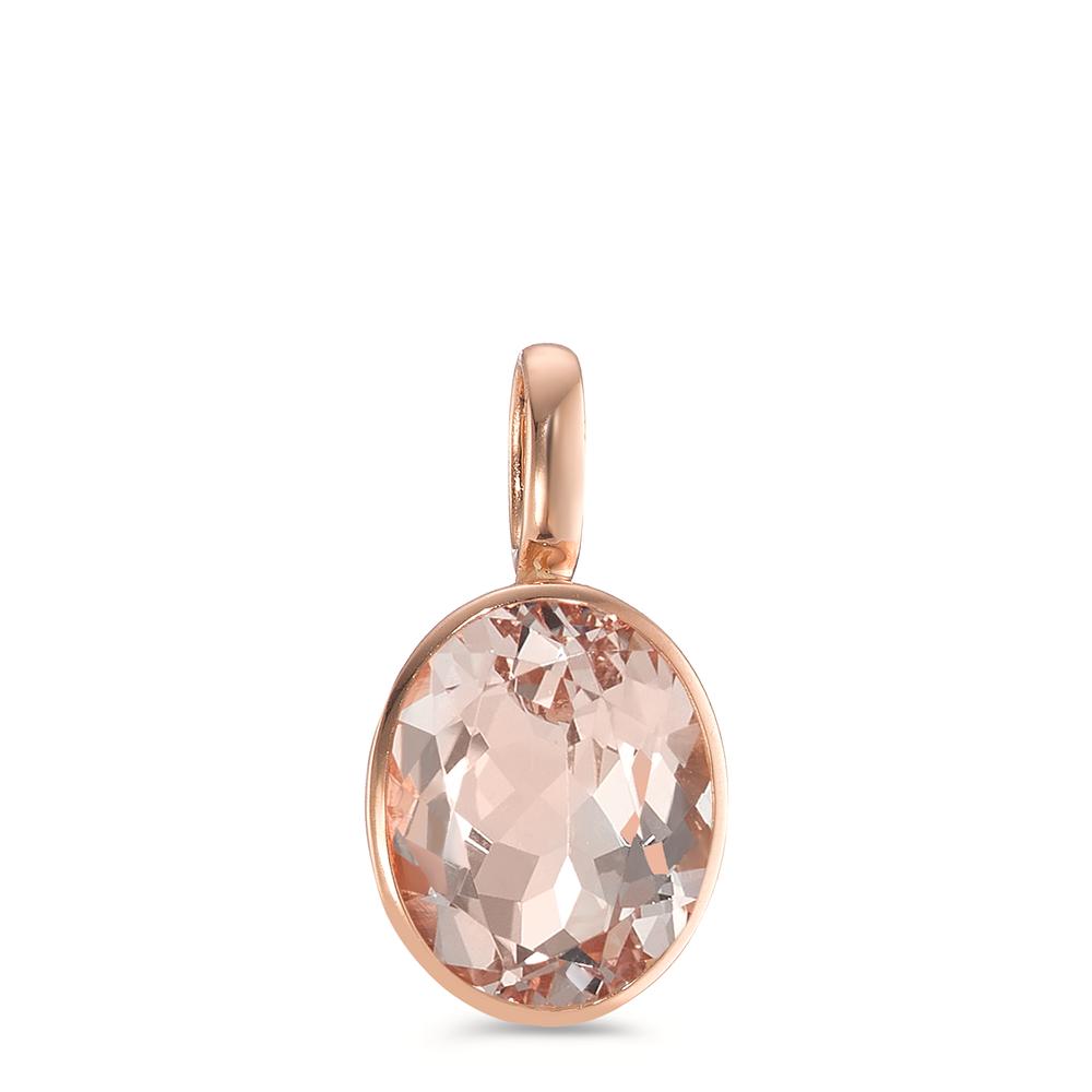 Hanger 750/18K rood goud Morganiet Champagne, [oval]