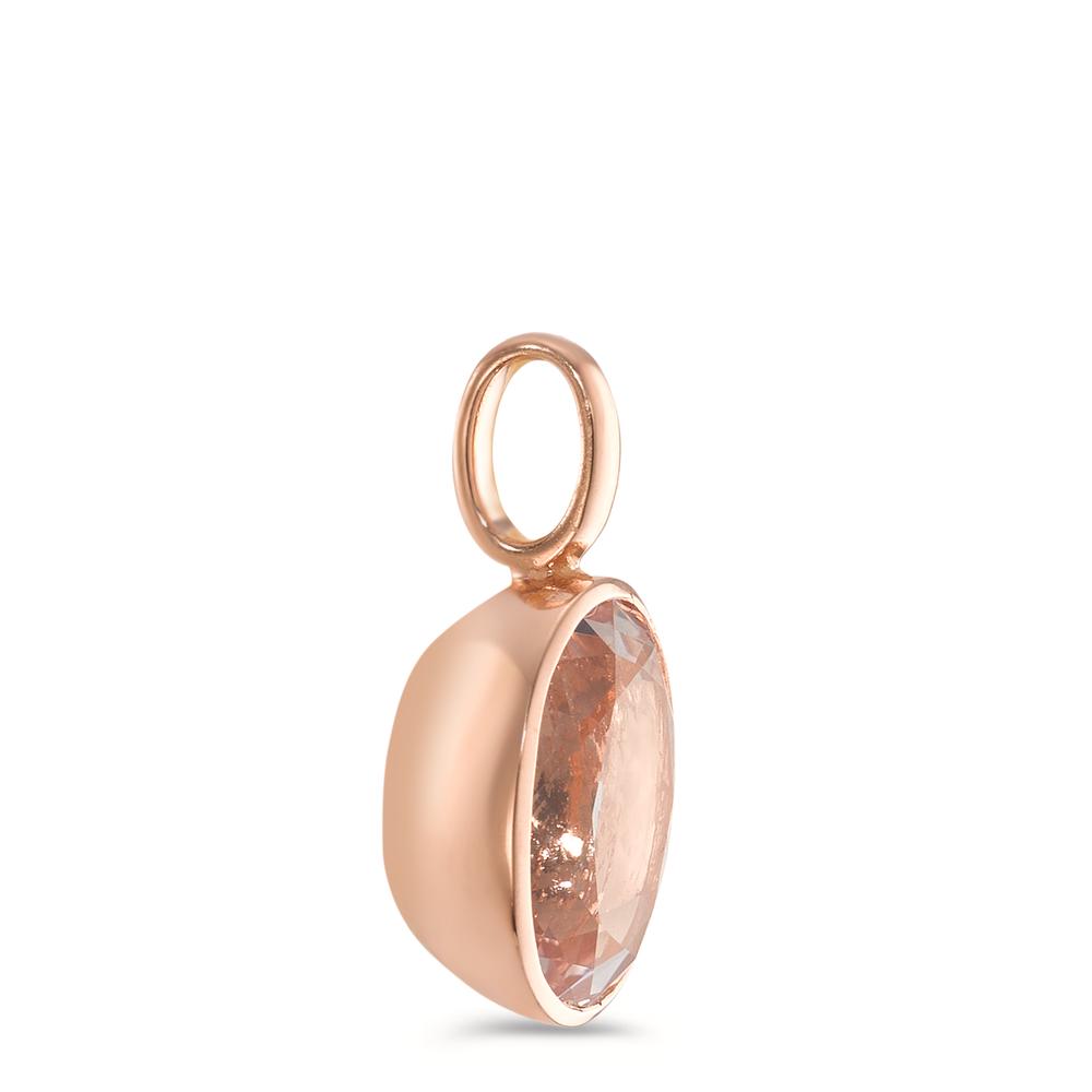 Hanger 750/18K rood goud Morganiet Champagne, [oval]