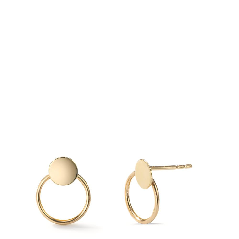 Oorknoppen 585/14K geel goud Ø7.5 mm