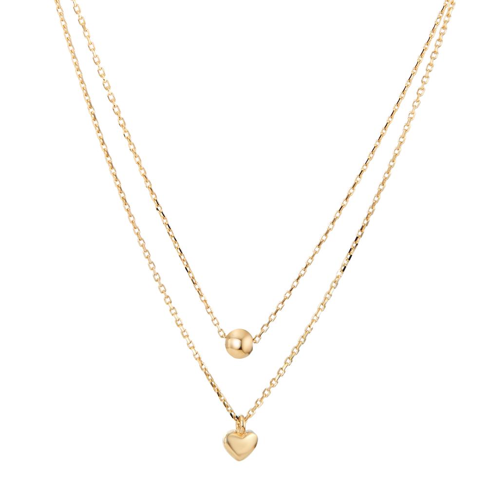 Collier 585/14K geel goud Hart 42-45 cm