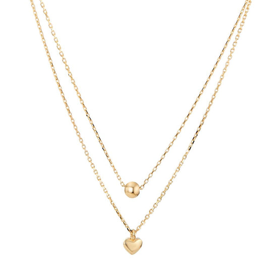 Collier 585/14K geel goud Hart 42-45 cm