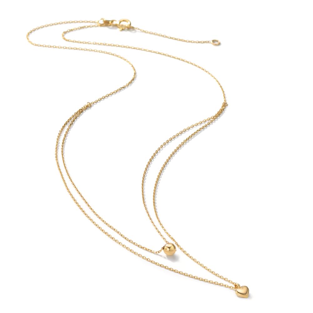 Collier 585/14K geel goud Hart 42-45 cm