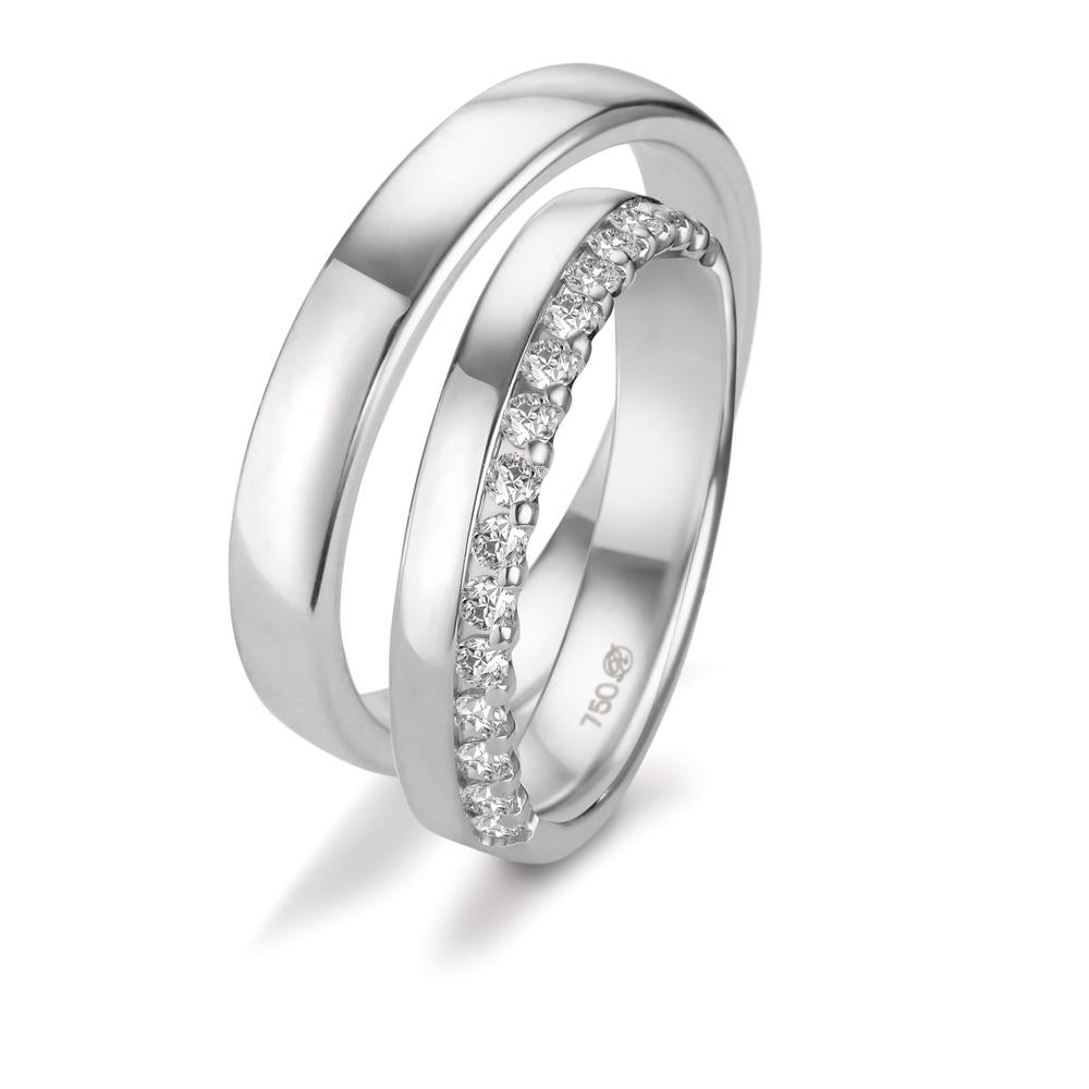 Partnerring 750/18K witgoud