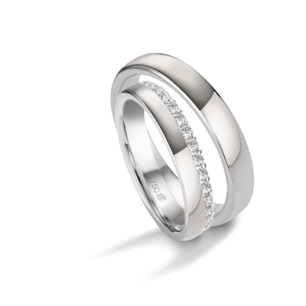 Partnerring 750/18K witgoud