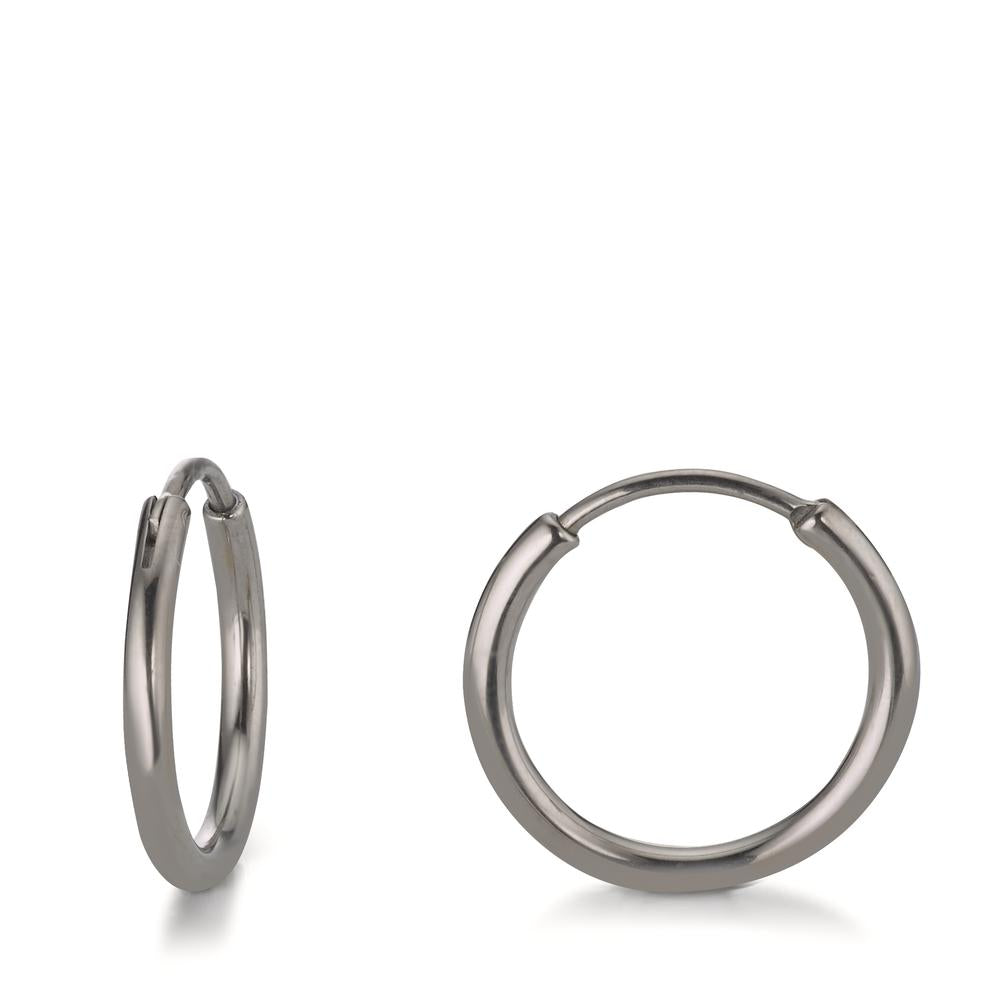 Oorringen creolen Titanium