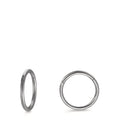 Scharnier oorringen creolen Titanium