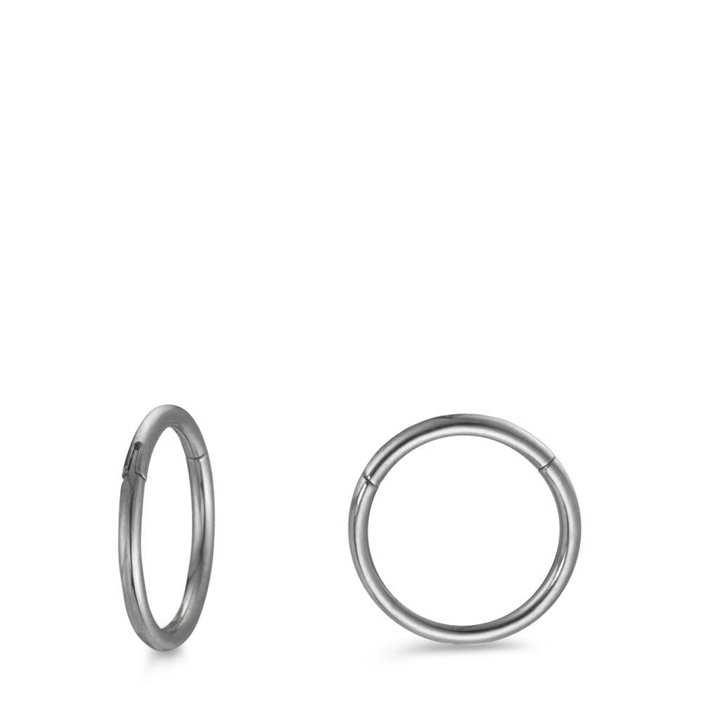 Scharnier oorringen creolen Titanium