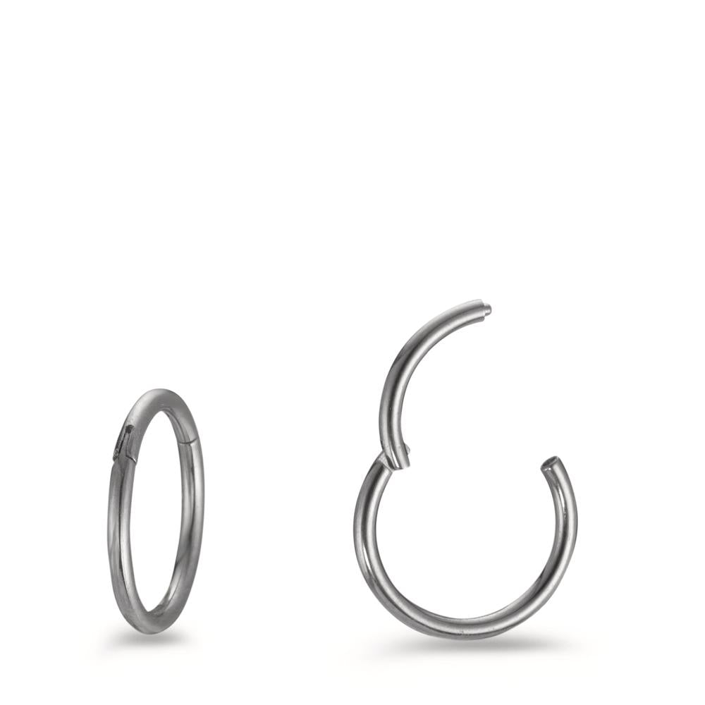 Scharnier oorringen creolen Titanium