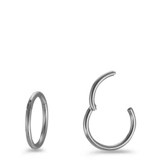 Scharnier oorringen creolen Titanium