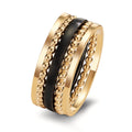 Ring 585/14K geel goud, Keramiek