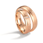 Partnerring 750/18K roségoud