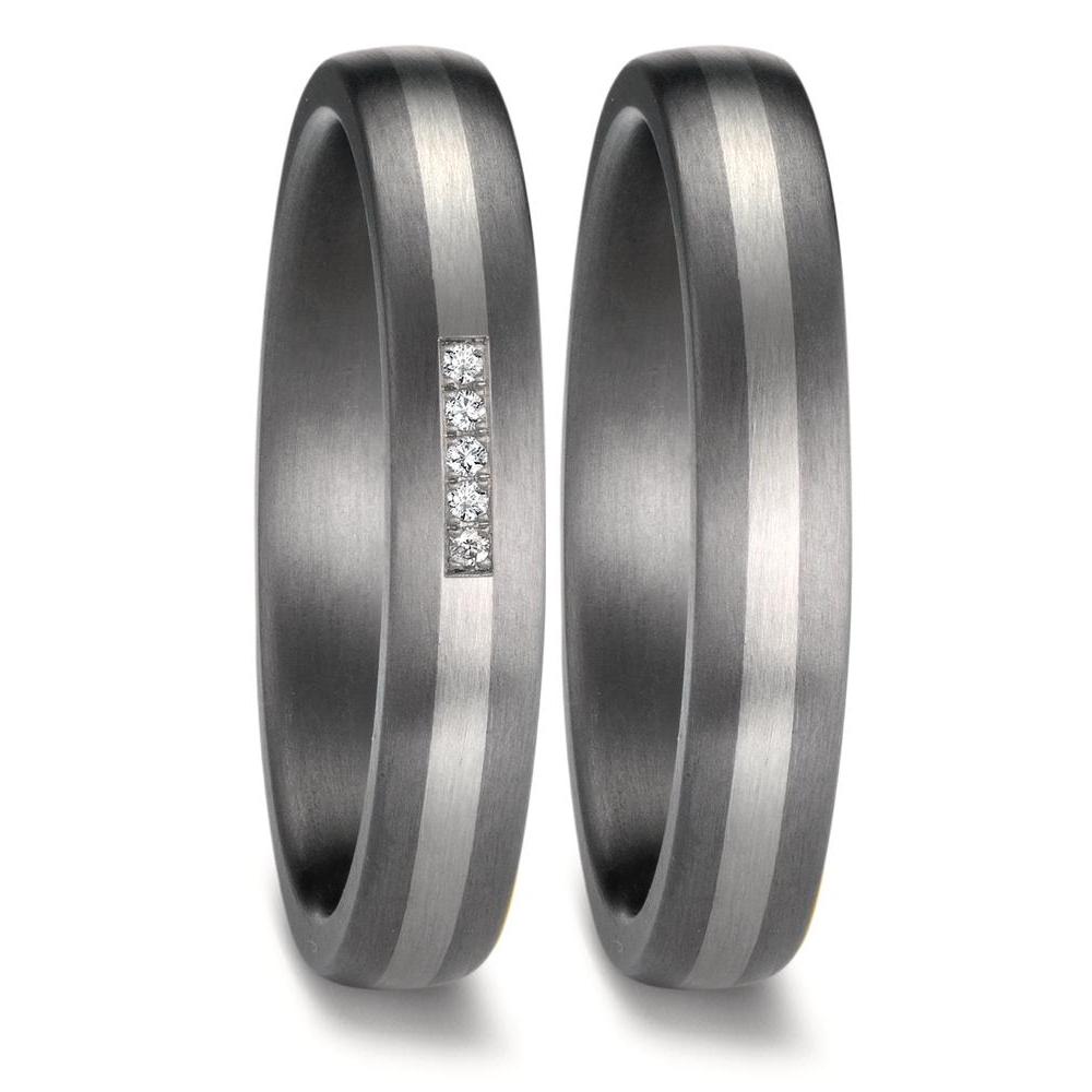 Partnerring 999 Tantaal, 950 Platina