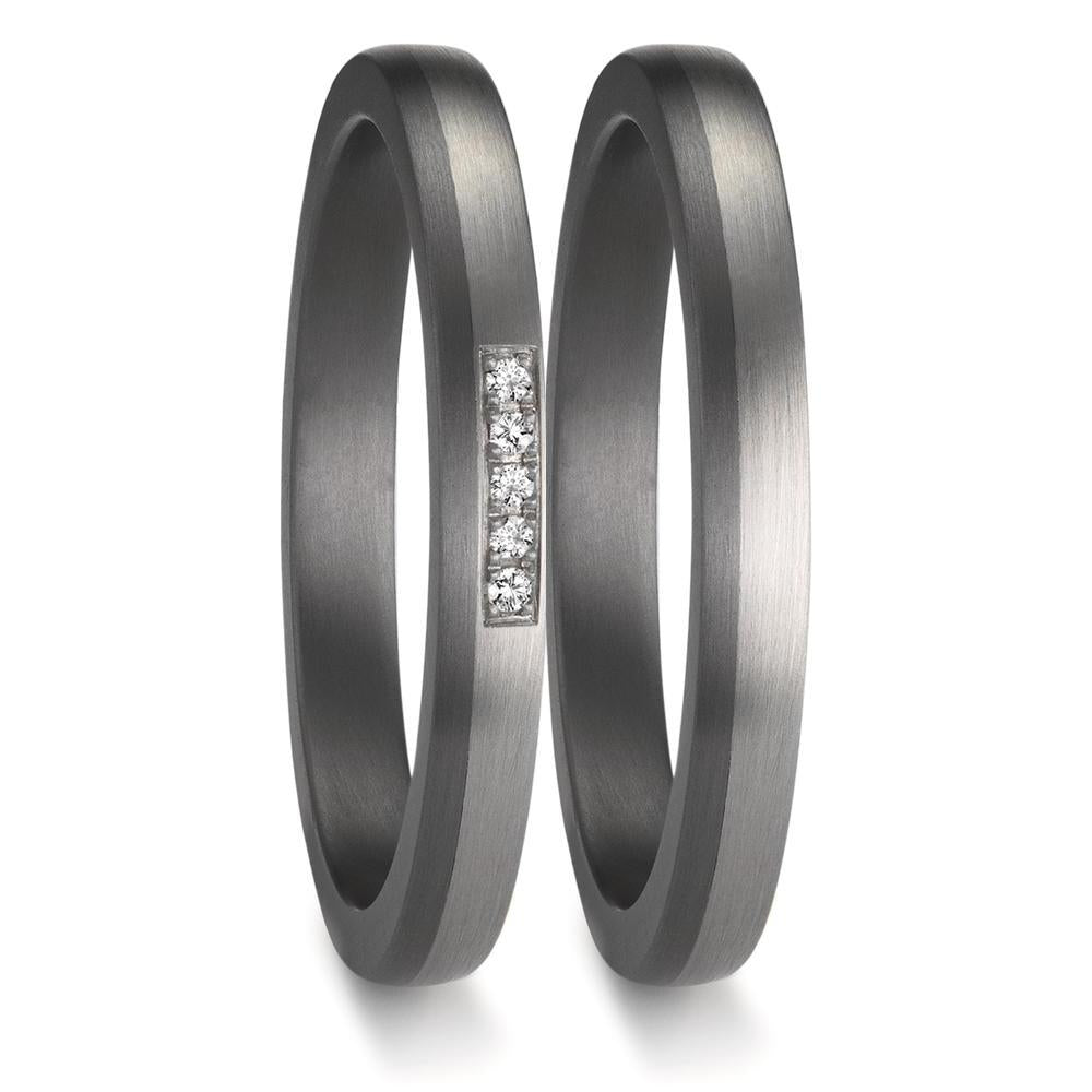 Partnerring 999 Tantaal, 950 Platina