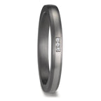 Partnerring 999 Tantaal, 950 Platina Diamant 0.01 ct, 3 Steen, w-si