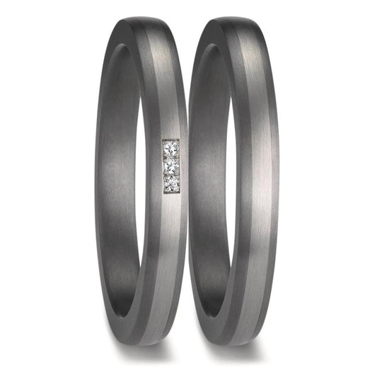 Partnerring 999 Tantaal, 950 Platina