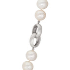 Collier Zilver zoetwater Parel wit, 12 mm 50 cm