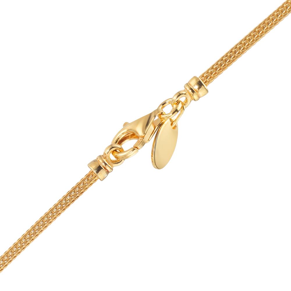Collier Zilver Geel Verguld Knooppunt 50 cm