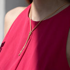 Collier Zilver Geel Verguld Knooppunt 50 cm