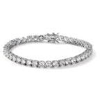 Armband Zilver Zirkonia Gerhodineerd 20 cm